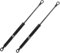 X AUTOHAUX 2 Stück Gasdruckfeder 107N Gasfeder Dämpfer Heckklappe Universal Gasdruckfeder Metall Gasdruckdämpfer 305mm für Autoboot RV Schwarz
