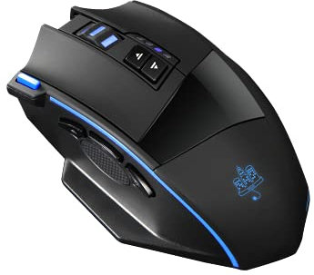 MOJO Silent Wireless Rechargeable PC Gaming Mouse with Dual Mode - Ultra Fast Tournament Level Performance Mouse for PC Gaming with Adjustable DPI (1000-4800), Software
