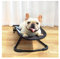 MGCD Haustierbett Schaukelstuhl Für Haustiere, Sommer Atmungsaktiv 2 In 1 Wiege Und Hängematte Für Mittelgroße Kleine Hundewelpen, Bequemes Waschen Und Klappsofa Für Haustiere (Color : Black)