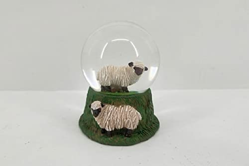 Glitzerkugel Schaf, 6,5 cm, Schneekugel Tier Tiere Schneekugeln Schafe