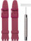 WRISTARMOR Bracelet de rechange en silicone pour montre Swatch GS124 GW164 GB274 en caoutchouc résistant à la transpiration avec outil (rouge vin)