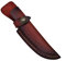 DONGKER Leather Knife Sheath, Straight Knife Holster Vertical Horizontal Knife Sheaths Belt Loop Case Holder Bag for 5 Blade Knife (No Blades