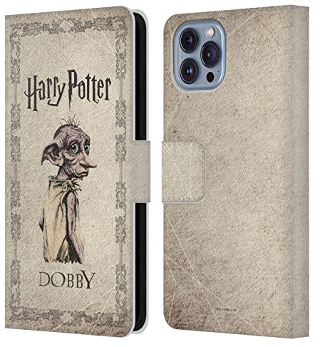 Head Case Designs Officially Licensed Harry Potter Dobby House Elf Creature Chamber Of Secrets II Leather Book Wallet Case Cover Compatible With Apple iPhone 14