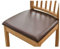 qiden Esszimmerstuhl Sitzbezüge 2 4 6er Set, Stuhlbezug Sitzfläche Stretch Sitzbezüge Kunstleder Wasserdicht Stuhlbezug,Einfaches Abnehmen des Sitzbezugs-Braun-2er Set (36-48cm)