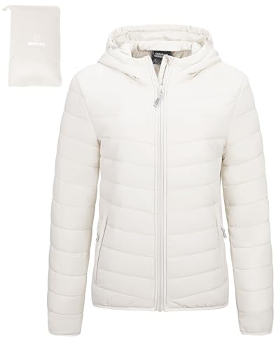 Outdoor Ventures Women's Packable Hooded Puffer Jacket Quilted Jacket