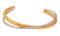 PAMTIER Damen Edelstahl Criss Cross Armreif Manschette Gold Offenes Handgelenk Manschette Interlocking Armband Gold Silber