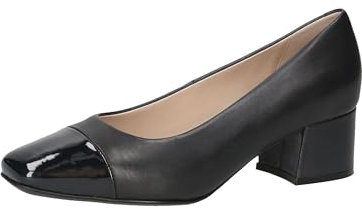 CAPRICE Damen Pumps Kleiner Absatz Elegant, Blau (Ocean Comb), 37 EU
