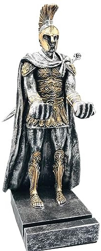 AMJUDOT Stifthalter Ritter Stifthalter Handys Gamepad Ständer Halter Herren Büro Schreibtisch Zubehör Harz Ritter Statue