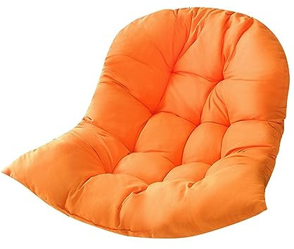 KAREN66 Hängesessel Kissen 80 x 110 cm Waschbar Schaukelstuhl Sitzkissen Dickes Hängestuhl Sitzauflage Polster Kissen für Hängeschaukel Indoor Outdoor (Orange)