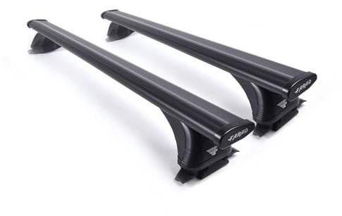 Barre portatutto Aerodynamic Black in alluminio della Farad con kit Lux compatibile con Fiat Tipo Sw 5 porte anno 2016> con corrimano basso