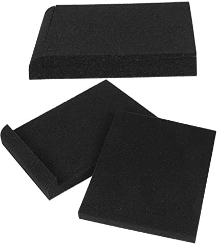 TOYANDONA 2pcs High-density 8 Inch Speaker Isolation Pads Foam Cushion Acoustic Speaker Isolation Accessory for Sound Equipment Vibration Reduction