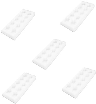 5St Eierschale aus Schaumstoff Eierbehälter aus Schaumstoff Kühlschrank Aufbewahrungsbehälter für Eier Eiertablett aus Perlwolle Lebensmittel Mülleimer Verpackung Container Weiß