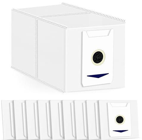 10 Stück Staubbeutel Zubehör für Ecovacs Deebot T30 Omni / T30 Pro Omni Saugroboter, 3L Großer Kapazität Antibakteriell Staubsaugerbeutel