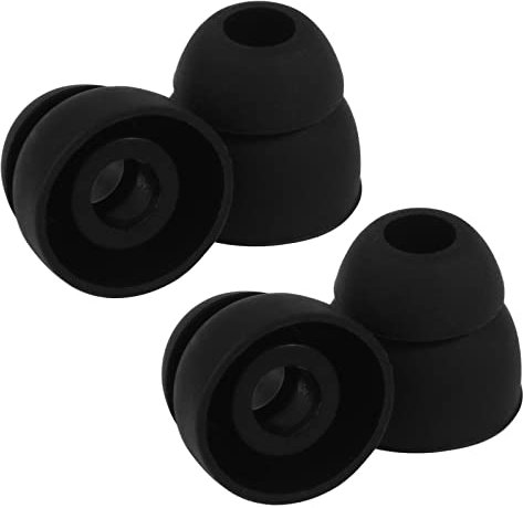 Ear Tips Replacement Silicone Ear Tips Ear Bud Cover Double Flange Eartips Bud Pads for Double Flange Earbud Headphones