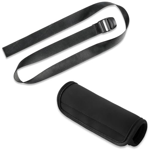 Schwarz Schrittgurt für Hochstuhl, Frontstange Band mit Schnalle, Baby Einkaufswagen Universal Kleinkind, Gurtband mit Klett, Maschine Waschbar für Baby-Junge und Baby