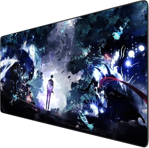 Solo Leveling XXL Anime-Mauspad, groß, wasserfest, mit Gummibasis, rutschfest, strukturierte Oberfläche, ideal für Computer und PC, Maße 800 x 300 mm