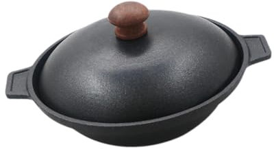 KESOTO Olla de Hierro para arroz, cazuela para Espaguetis, Utensilios de Cocina para Uso Comercial, Medio