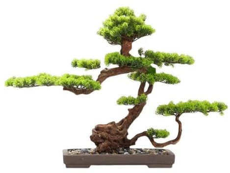 SBCGFY Künstlicher Bonsai-Baum, Heimgrün, Bonsai, Eingangsbereich, Hotel-Showroom, dekorative Landschaft, Kunstbaum, Kiefer, Topfpflanze, Ornamente, Kunstpflanzen