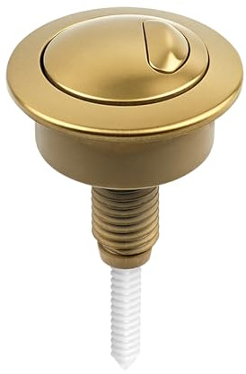 Dual Flush Toilet Cistern Push Button for Twyford for Optima 49 Model 34494907, Fit for Standard Cistern Holes 39-42mm(Gold)