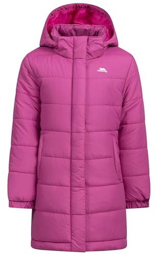 Trespass Girls Casual Quilted Jacket Sellster Deep Pink 11/12
