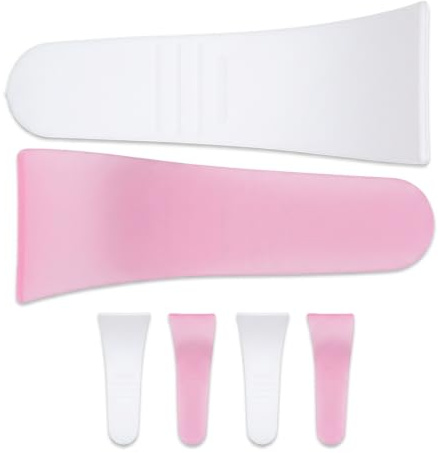 Barras aplicadoras de cera SustVita diseñadas para depilación corporal y mascarillas faciales.Esta espátula de crema depilatoria reutilizable tiene bordes redondeados seguros y es