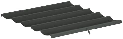 Outsunny Ersatzdach für 3 x 3 m Pergola, wasserdicht einziehbar Welle Überdachung mit Regenabflusslöchern, NUR Schattenabdeckung für Garten, Terrasse, 250 x 255 cm Dunkelgrau
