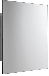 Croydex Dart Square Bathroom Cabinets with Mirror, Concealed Cabinet Storage, Supplied Fully Assembled, Easy to Install, Bathroom Mirror Cabinets, All Fixtures Included, 45x45cm