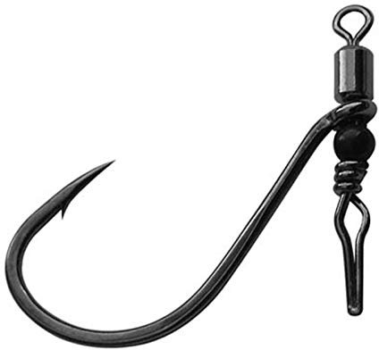 Gamakatsu Hook Swivel Shot - 3 Dropshot Angelhaken zum Dropshotangeln auf Zander & Barsche, Raubfischhaken zum Gummifischangeln, Größe:2