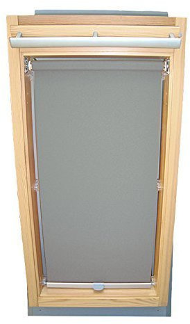 Hochwertiges Abdunkelungsrollo Rollo für Velux DKL/RHL-EP GGL,GPL,GHL,GTL,GXL,GDL S08 grau // Verdunkelungsrollo/Verdunkelungs-Rollo/Fensterrollo