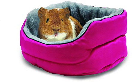 Kaytee Superpet Cuddl-E-Cup | Cozy cage comfort. Small animal bed with padded faux fur. Machine washable, cage straps, padded floor