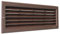 La Ventilazione PR3713M Griglia di Ventilazione in Plastica Rettangolare 370x130 mm da Incasso, Marrone