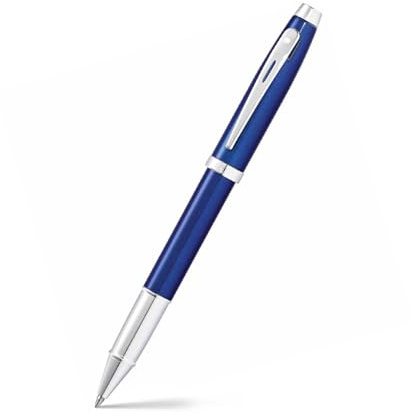 Sheaffer 100 - Refillable ballpoint pen, glossy blue, chrome trim