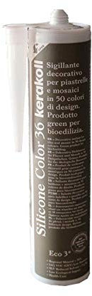 KERAKOLL SILICONE COLOR - 36 Cartuccia da 310 ml di sigillante decorativo per piastrelle e mosaici