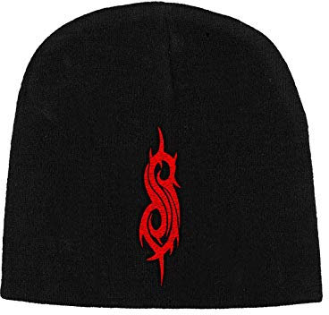 Slipknot Mütze Beanie Tribal S Band Logo Nue offiziell Schwarz Unisex One Size