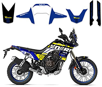 race-styles Aufkleber kompatibel mit Tenere 700 | Dekor Design raceblue