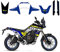 race-styles Aufkleber kompatibel mit Tenere 700 | Dekor Design raceblue