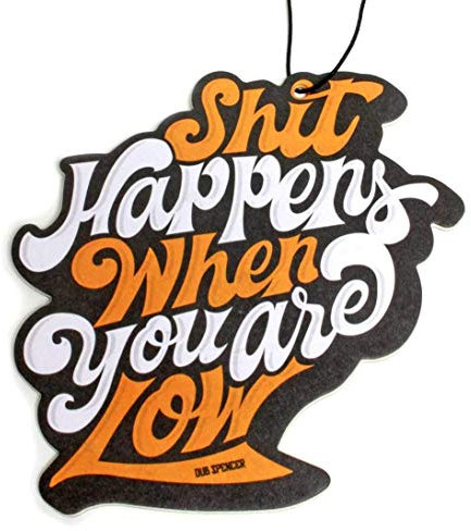 Never Low Duftbaum fürs Auto Asphalt Kratzer Lufterfrischer Air Freshener - Dub (Duft: Grapefruit)