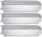 LOKHING 94011 (3-Pack) BBQ Spares Gas Grill Replacement Parts Stainless Steel BBQ Heat Plates Gas Grill Heat Shields Tent Diffuser for Charbroil, Costco, Centro, Thermos and Others Models Gas Grill