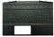 Replacement for HP Gaming Pavilion 15-DK 15-DK0126TX TPN-C141 Laptop Upper Case Palmrest Green Keyboard Assembly Part L57593-001 AP2K8000310