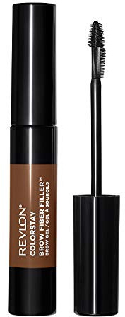 Revlon ColorStay Brow Fiber Filler, Wasserfestes und Volumisierendes Wasserfestes Augenbrauengel, 302 Warmbraun