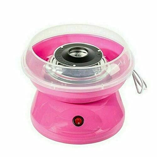 Mini Cotton Candy Floss Maker Machine Home,Sugar Machine Kit,Cotton Candy Machine for Kids Party Sweet (Pink)