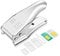 SIM-Kartenschneider Micro-SIM-/Nano-SIM-Kartenschneider, 2-in-1-Schneide-SIM-Karte, Micro/Micro zu Nano Dual-SIM-Kartenschneider, Stanzer, SIM-Kartenschneider mit 3 SIM-Kartenadaptern 1 Auswurfstift