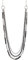 FULU AUTUMN Crystal Long Layered Necklaces for Women Silver Beaded Statement Necklace Strands Costume Jewellery Mothers Day Gifts for Her(Black)