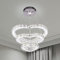 FRIXCHUR Moderne LED Kronleuchter Kristall Pendelleuchte Esstisch Schlafzimmer Esszimmer Wohnzimmerlampe Kristall Deckenleuchte Hängelampe Deckenbeleuchtung Herzförmig(Kaltes Weiß)