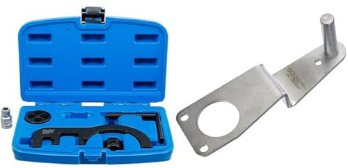 BGS 8724 | Motor-Einstellwerkzeug-Satz | für BMW N47, N47S, N57 | Nockenwelle | Steuerkette | Zylinderkopfdichtung & 9422 | Kurbelwellen-Haltewerkzeug | für BMW N47 / N57