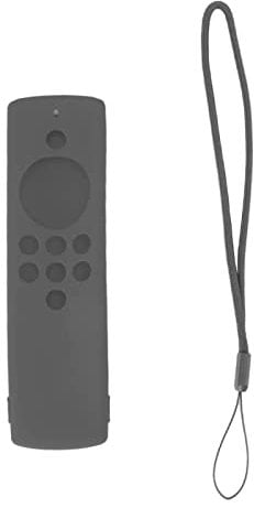 OUKENS Fire Stick Lite 2023 Remote Cover,Shockproof Silicone Cover Case for Fire TV Stick Lite 2020 Remote Control Protective Case Cover Sleeve with Lanyard(Grey)