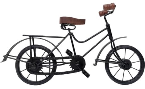 Generisch Deko Figur Fahrrad Bike Drahtesel Velo Metall schwarz Dekoobjekt Skulptur Statue