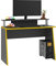 Jugendzimmer Gaming Schreibtisch in anthrazit mit orange, B/H/T ca. 93/117/50 cm