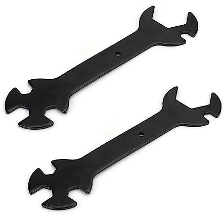 ThtRht 2 Pack 3D Printer 5in1 Wrench Stay 6mm to 20mm Spanner Steel Flat Ratchet for CNC Machine 3D Printers Cleaning Nozzle Replacement E3D MK8 MK10 V6 Volcano Heating Block DIY Parts