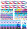 Sirena Party Favors,36 Pezzi Sirena Gadget Compleanno Bambina,con 12 bracciale silicone sirena+12 Sirena Braccialetti Slap+12 sacchetti regalo sirena,per Bambine Ragazze Regalo Festa Compleanno